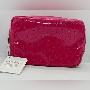 Yves Saint Laurent Cosmetic Bag in Pink, NWT.